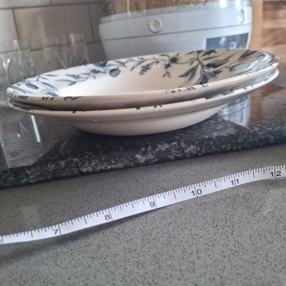 Vintage Claytan Blue Floral Ceramic Flatware Set of 7 pcs - Picture 4 of 13